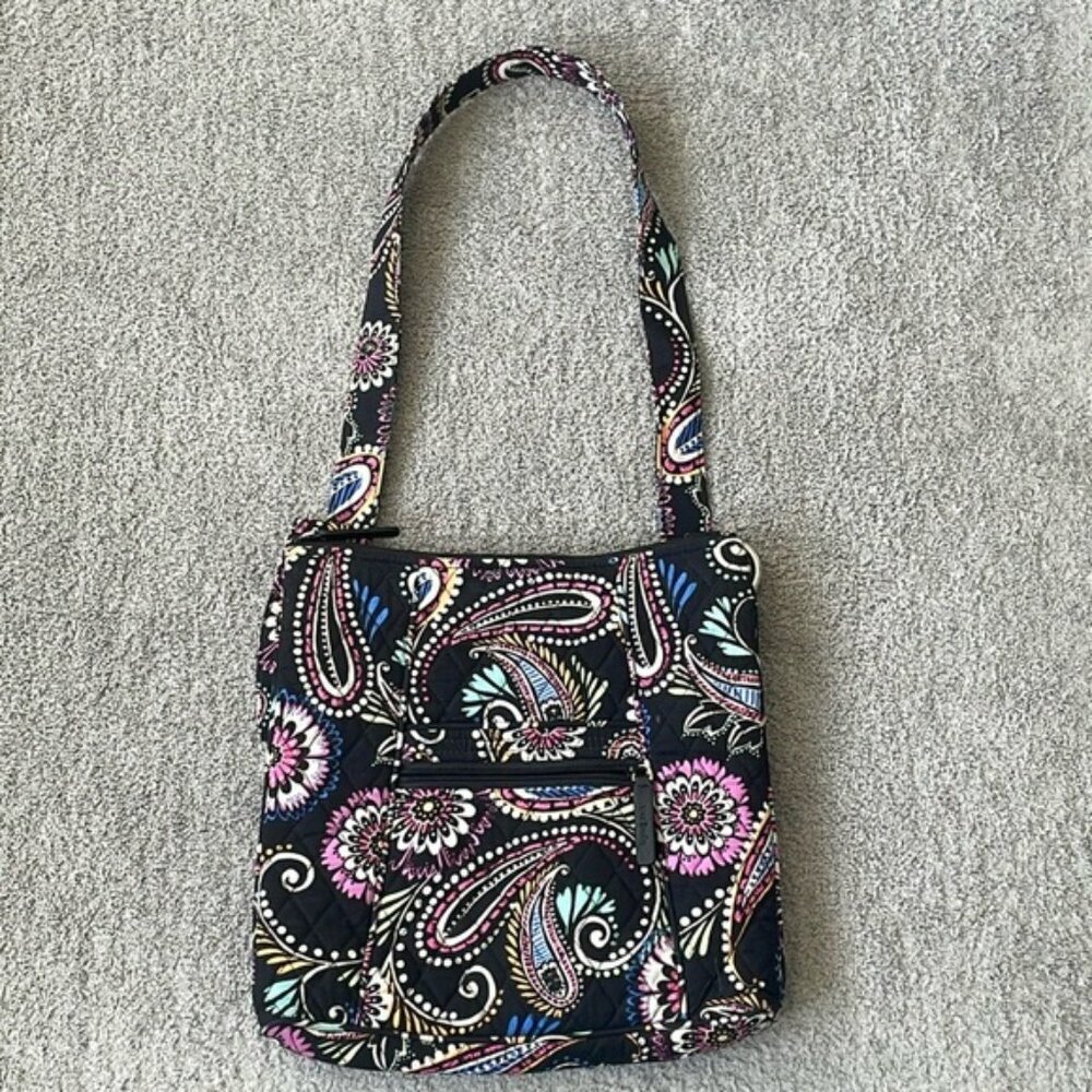 EC Vera Bradley Floral Print Quilted Crossbody Bag